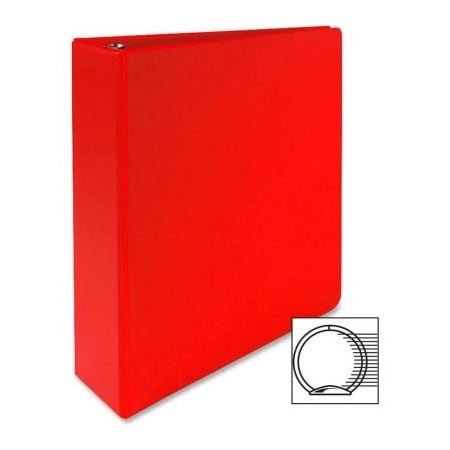 Sparco 3-Ring Binder, 2in Capacity, 11inx8-1/2in, Red BSN28660